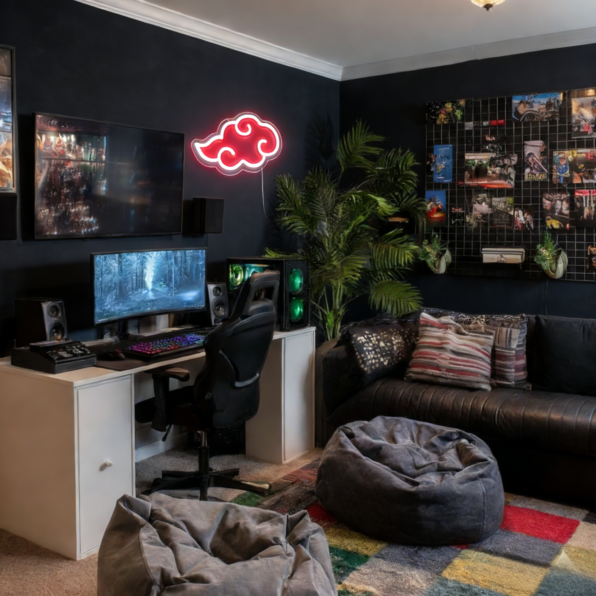 ShineNeon™ Red Cloud Neon Sign – Vibrant LED Wall Art for Modern Home & Studio Decor