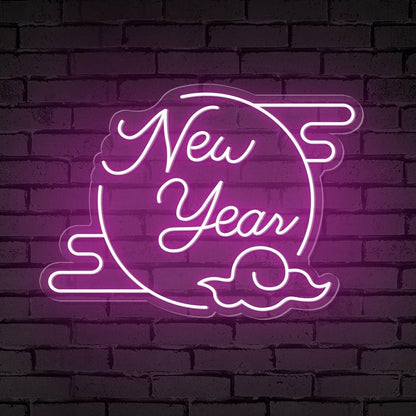 Clouded Moon Festive Led Neon Sign For Bars - Shineneon
