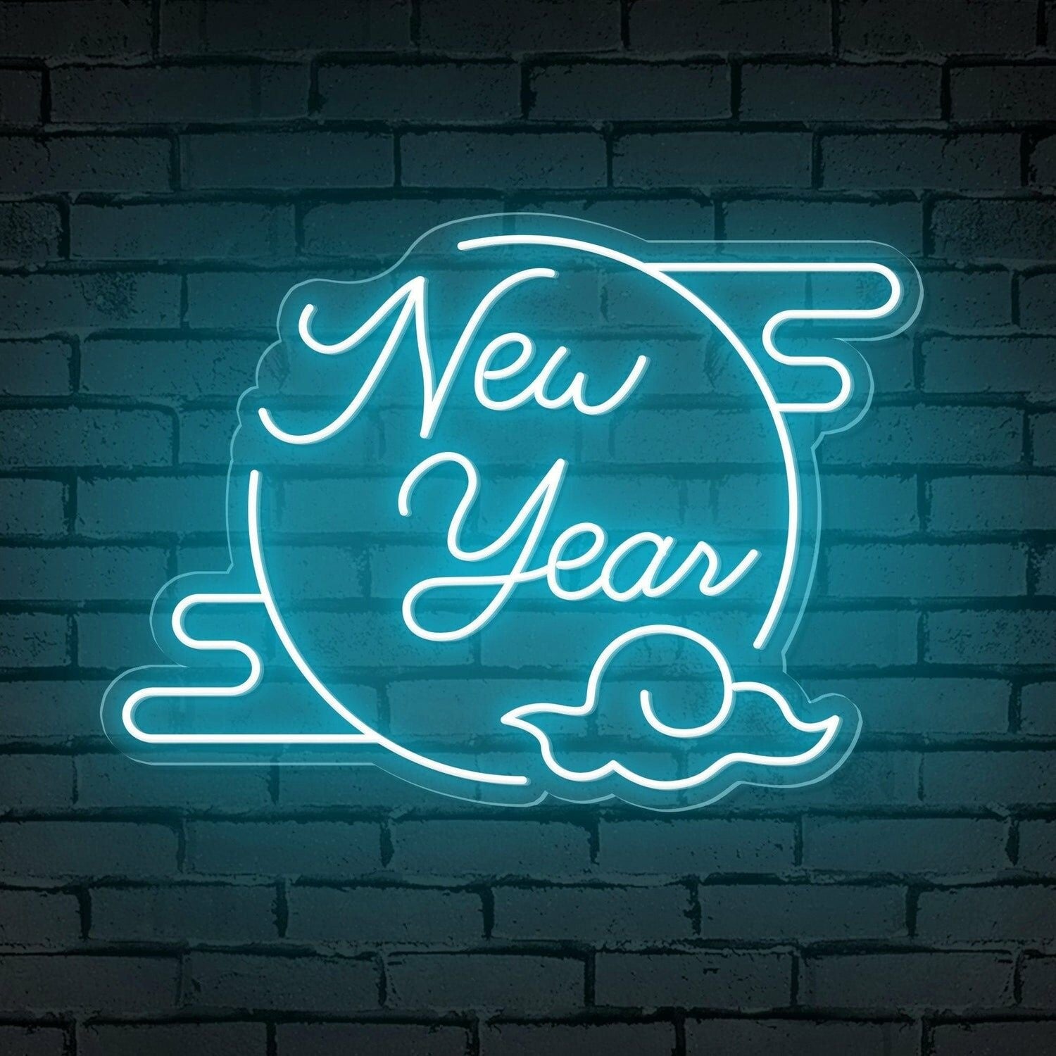 Clouded Moon Festive Led Neon Sign For Bars - Shineneon