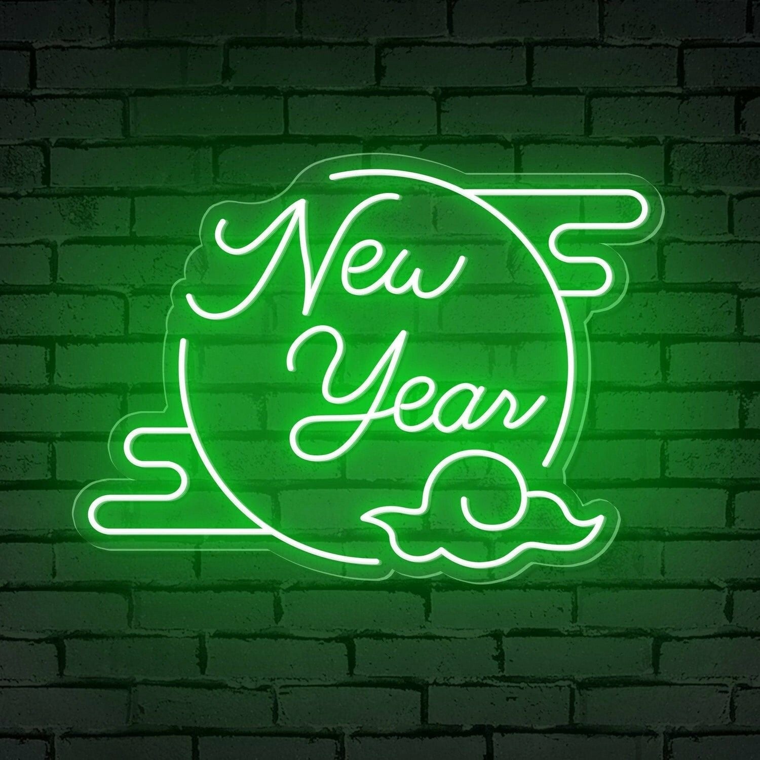 Clouded Moon Festive Led Neon Sign For Bars - Shineneon