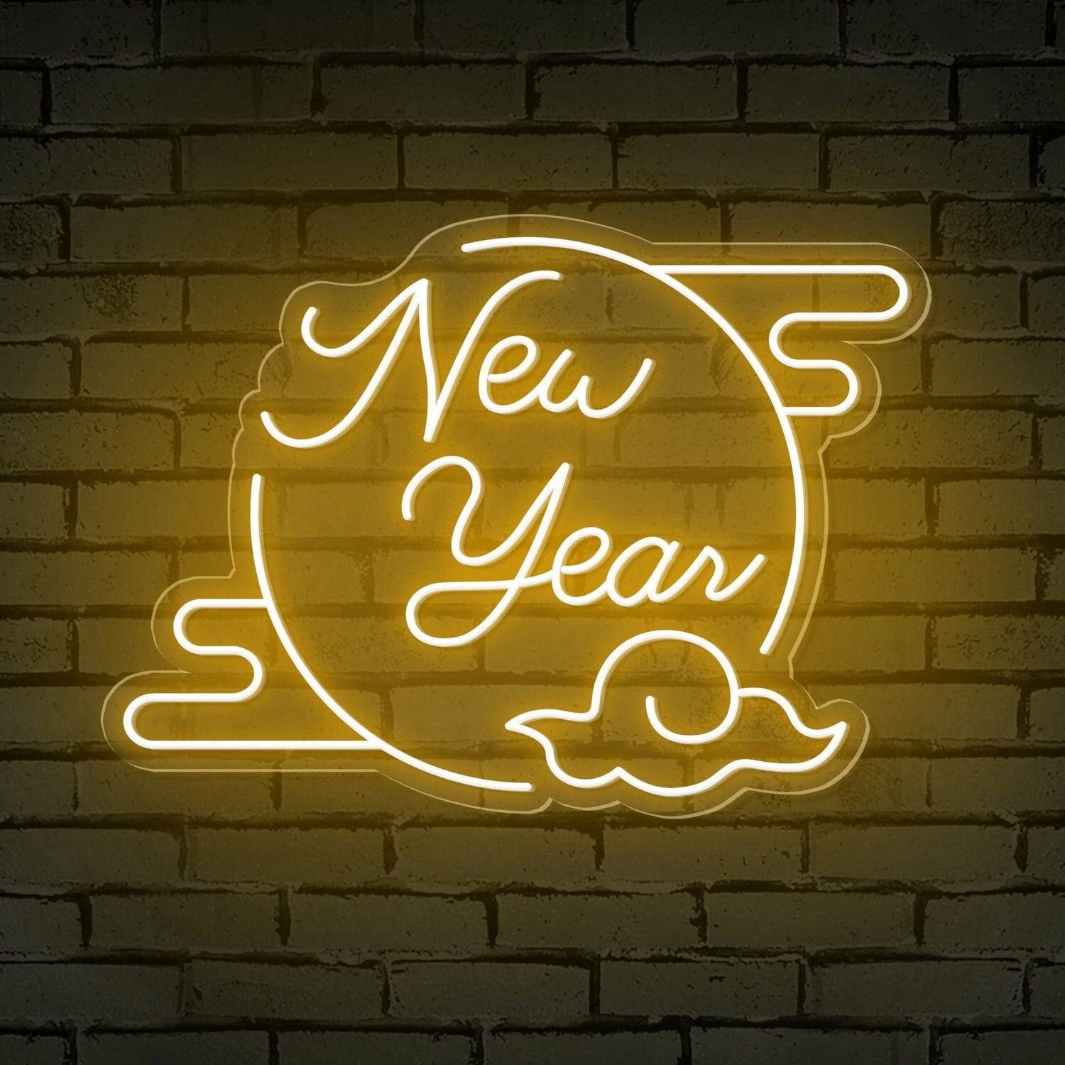 Clouded Moon Festive Led Neon Sign For Bars - Shineneon