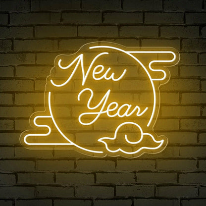 Clouded Moon Festive Led Neon Sign For Bars - Shineneon