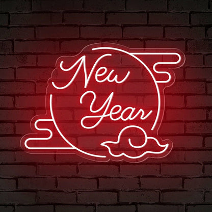 Clouded Moon Festive Led Neon Sign For Bars - Shineneon