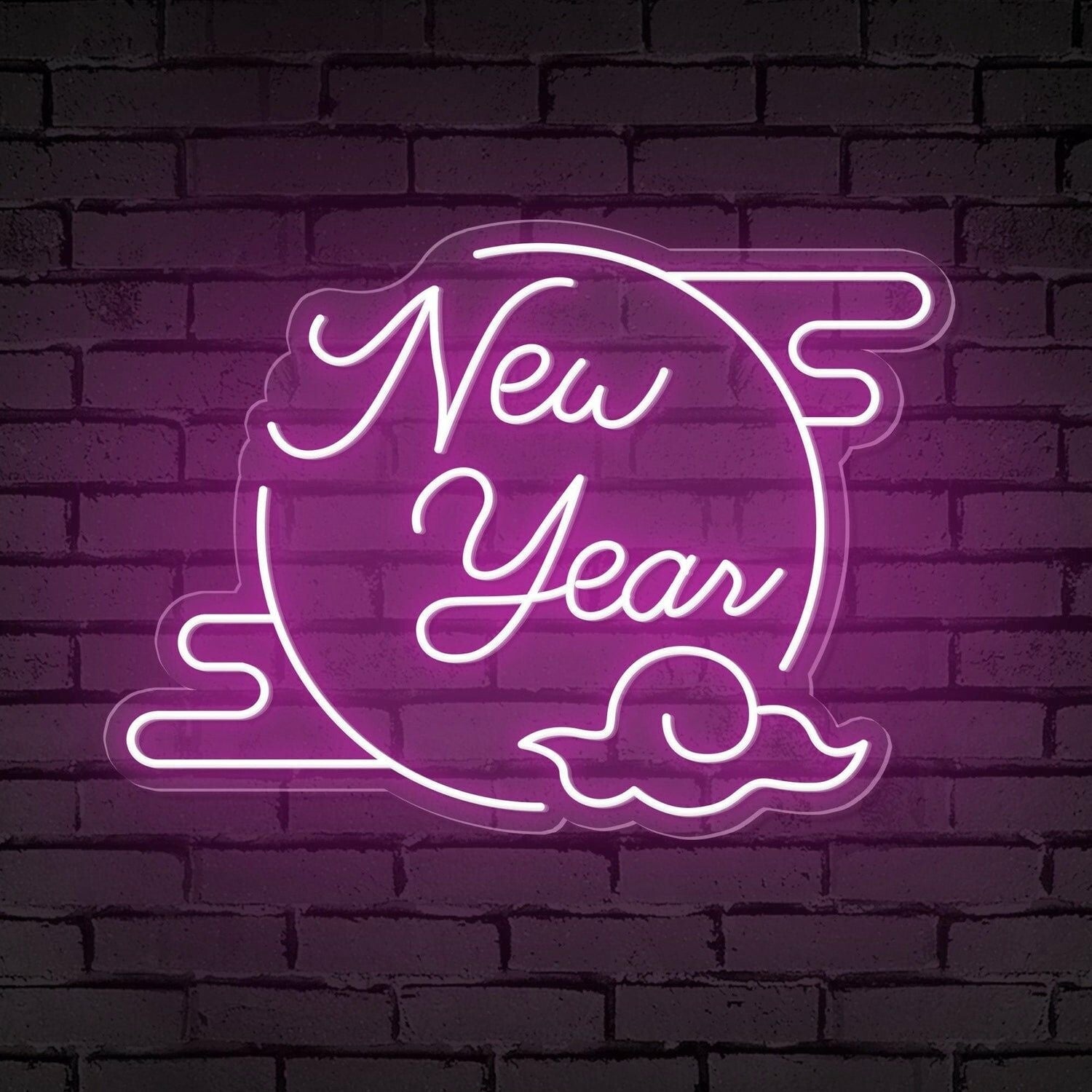 Clouded Moon Festive Led Neon Sign For Bars - Shineneon