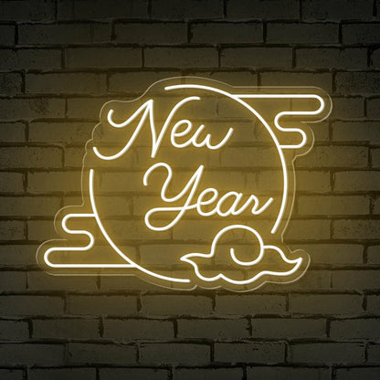 Clouded Moon Festive Led Neon Sign For Bars - Shineneon