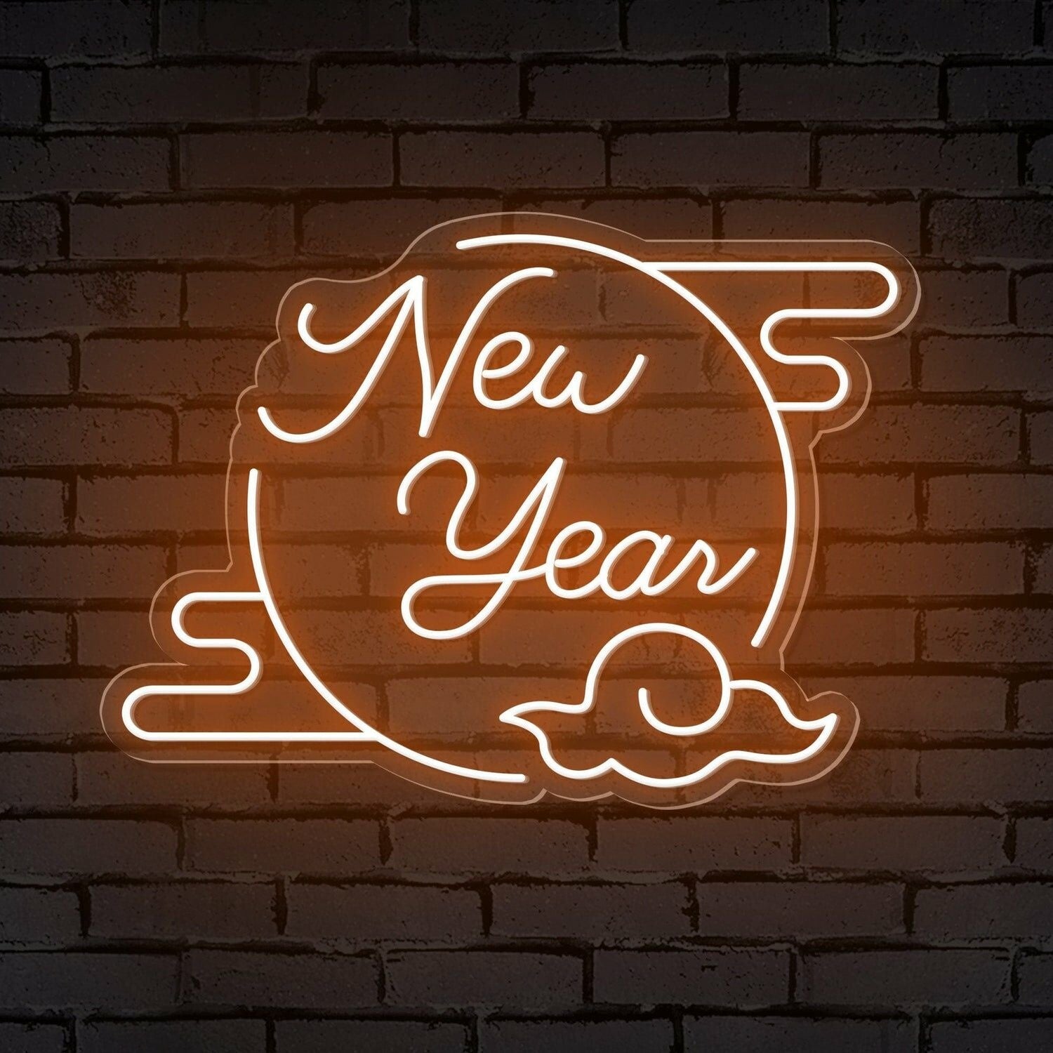 Clouded Moon Festive Led Neon Sign For Bars - Shineneon