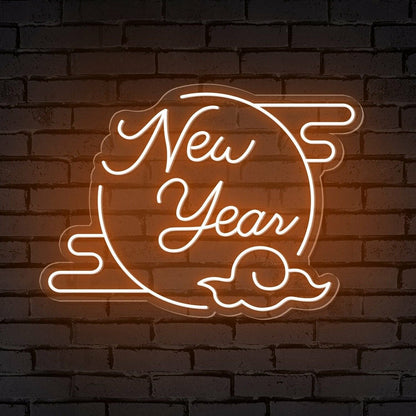 Clouded Moon Festive Led Neon Sign For Bars - Shineneon