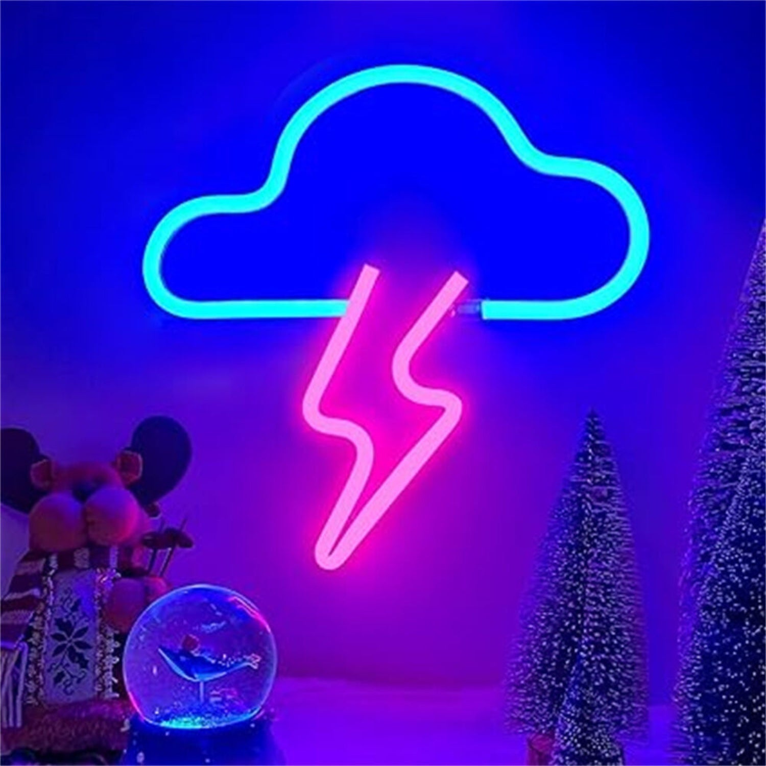 Cloudy With Lightning Led Neon Sign - Shineneon