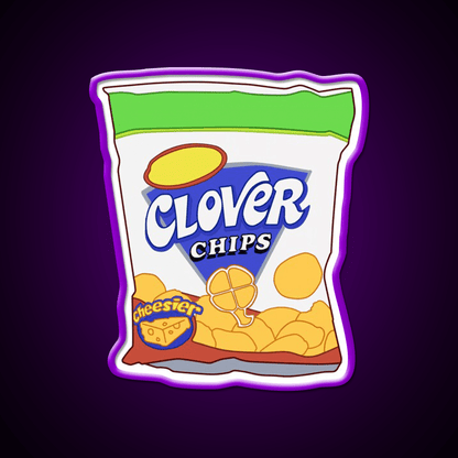 Clover Chips Snack Food Led Neon Sign Rgb Color - Shineneon