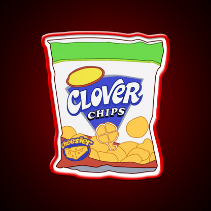 Clover Chips Snack Food Led Neon Sign Rgb Color - Shineneon