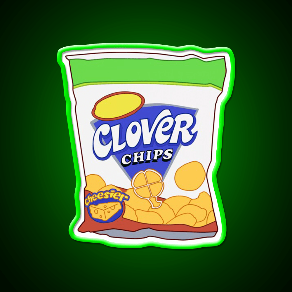 Clover Chips Snack Food Led Neon Sign Rgb Color - Shineneon