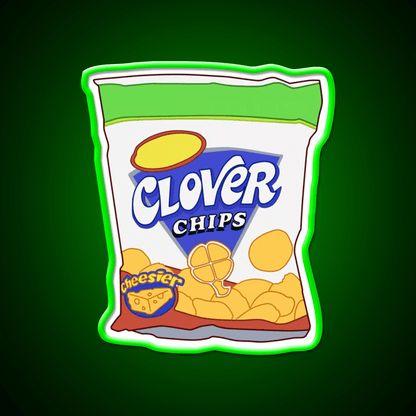 Clover Chips Snack Food Led Neon Sign Rgb Color - Shineneon