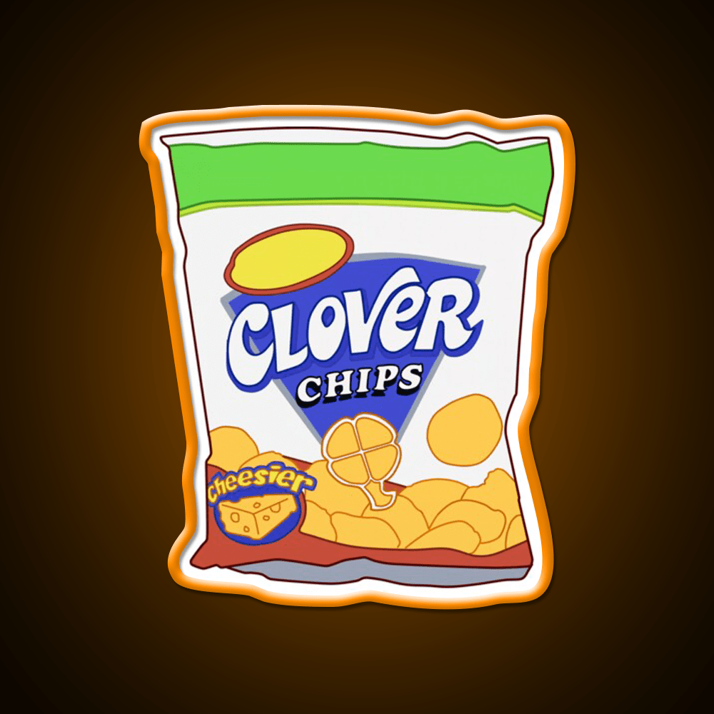 Clover Chips Snack Food Led Neon Sign Rgb Color - Shineneon