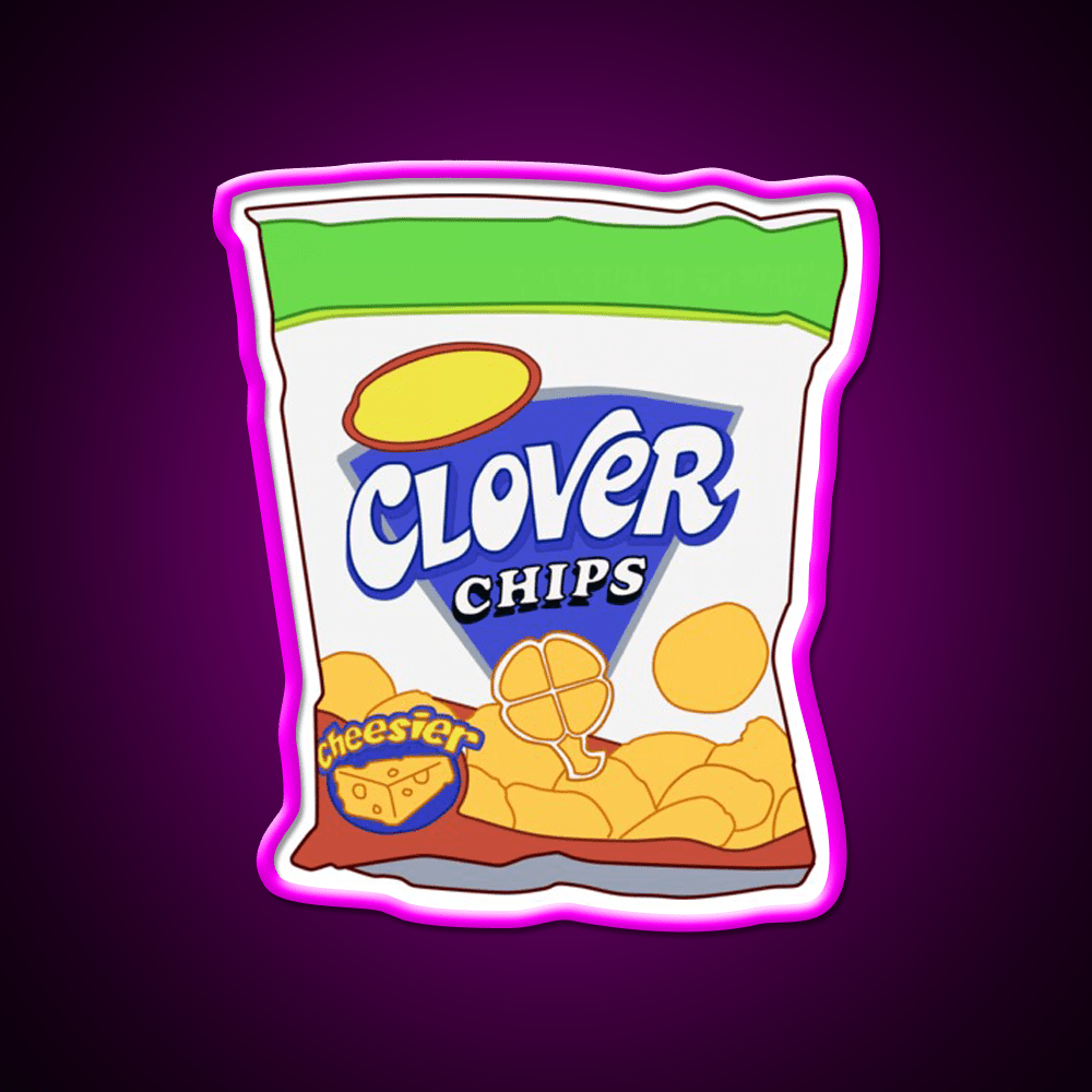 Clover Chips Snack Food Led Neon Sign Rgb Color - Shineneon