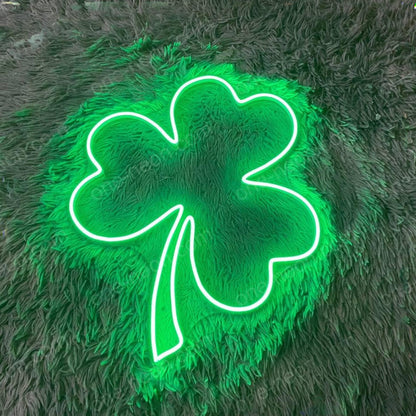 Clover Green Led Neon Sign For Home Bar St Patricks Day Decor | Shineneon
