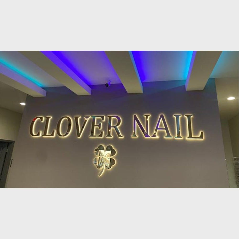 Clover Nail With Logo 3D Backlit Channel Letters Led Light Sign - Shineneon