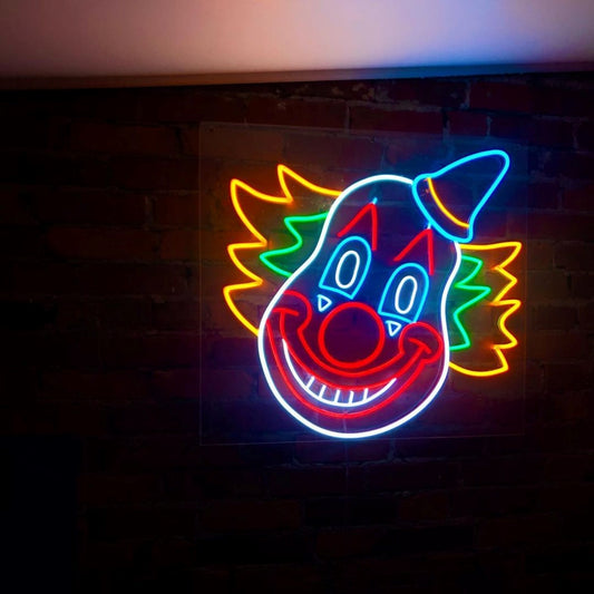 Clown Face Led Sign Business Neon Sign