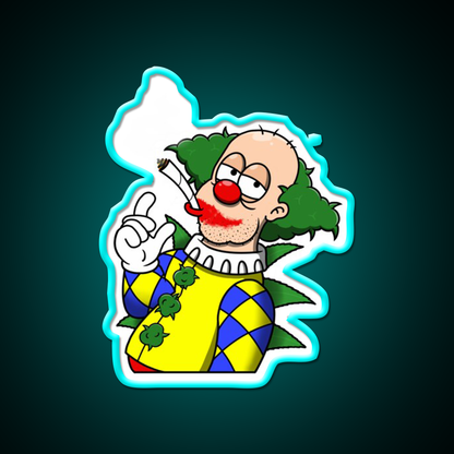 Clown Hemp Inspired Green Leaf Led Neon Sign Rgb Color - Size and dimension reference