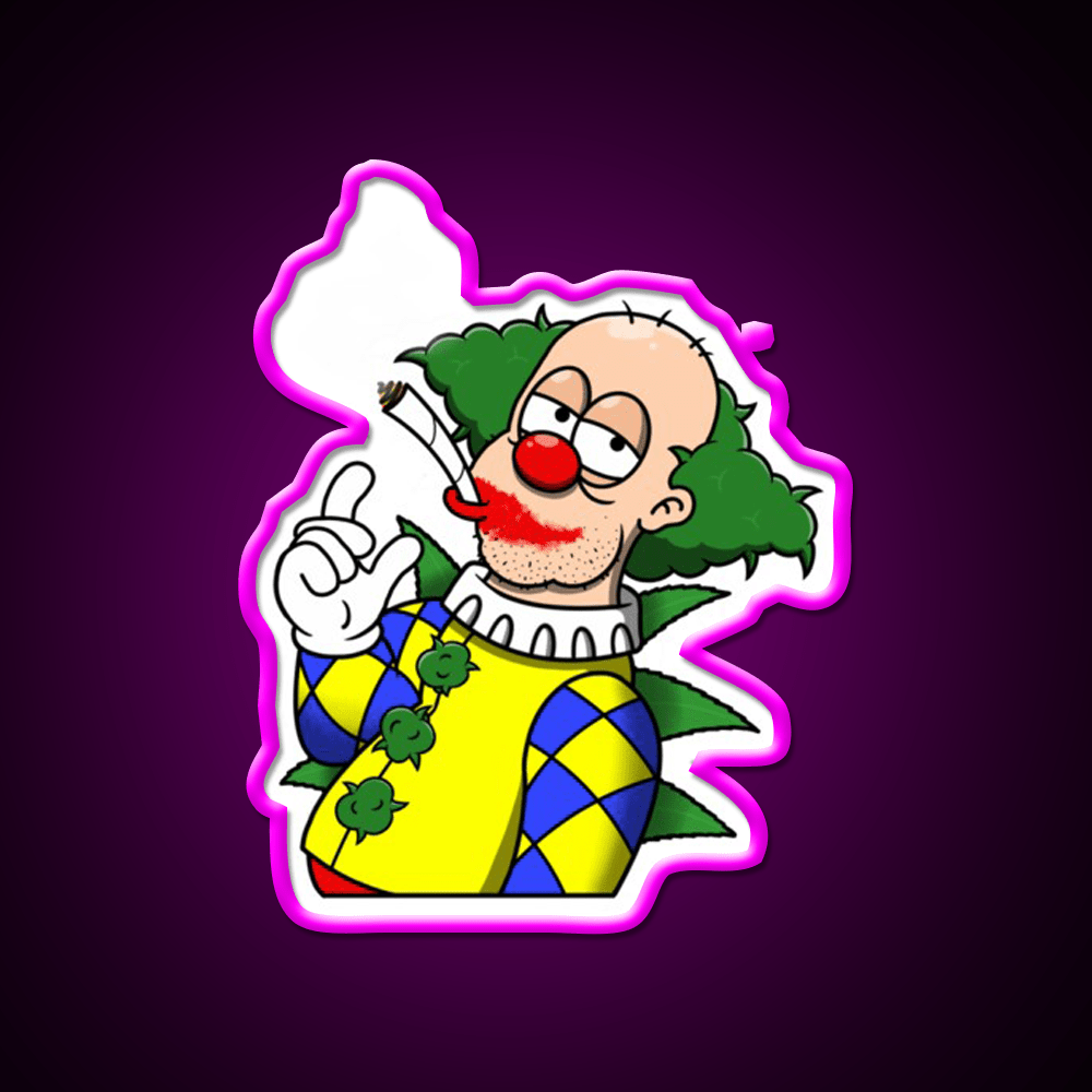 Clown Hemp Inspired Green Leaf Led Neon Sign Rgb Color - Shineneon