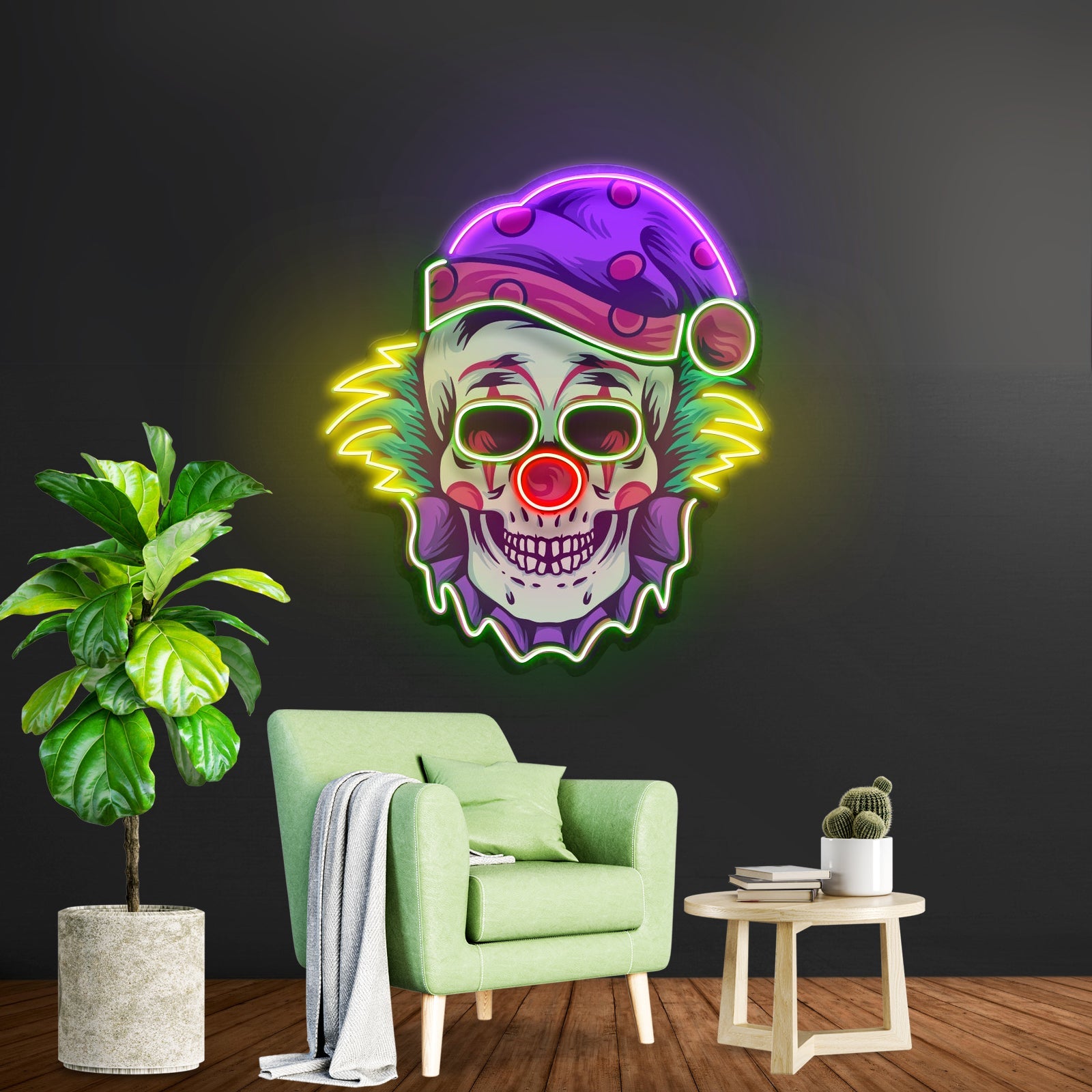 Clown Skull Led Neon Sign Light Custom Led Signs - Shineneon