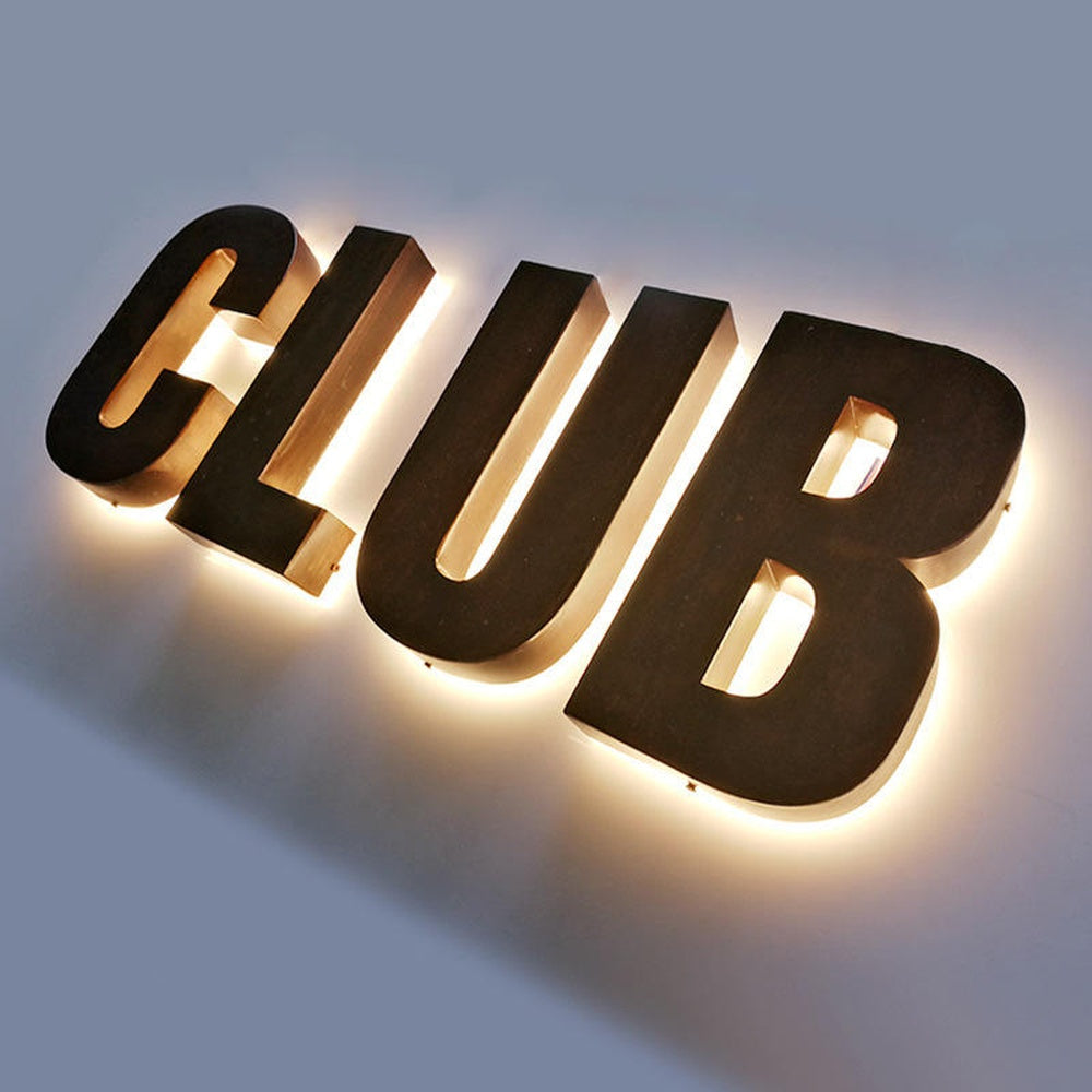 Club 3D Backlit Channel Letters Led Light Sign