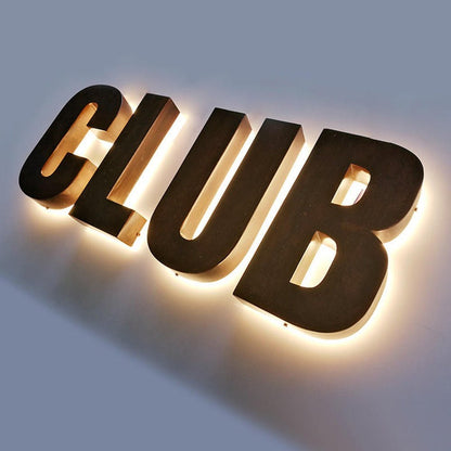 Club 3D Backlit Channel Letters Led Light Sign - Shineneon