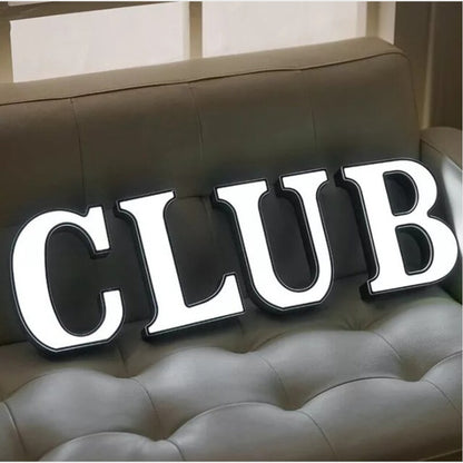 Club 3D Frontlit Channel Letters Led Light Sign
