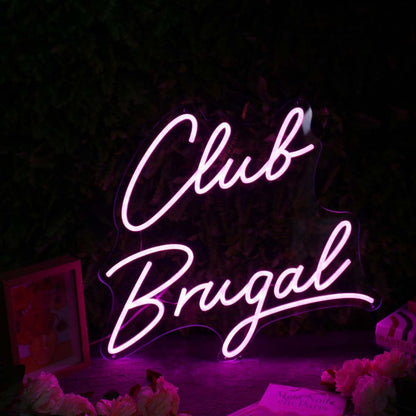 Club Brugal Purple Led Neon Sign - Shineneon
