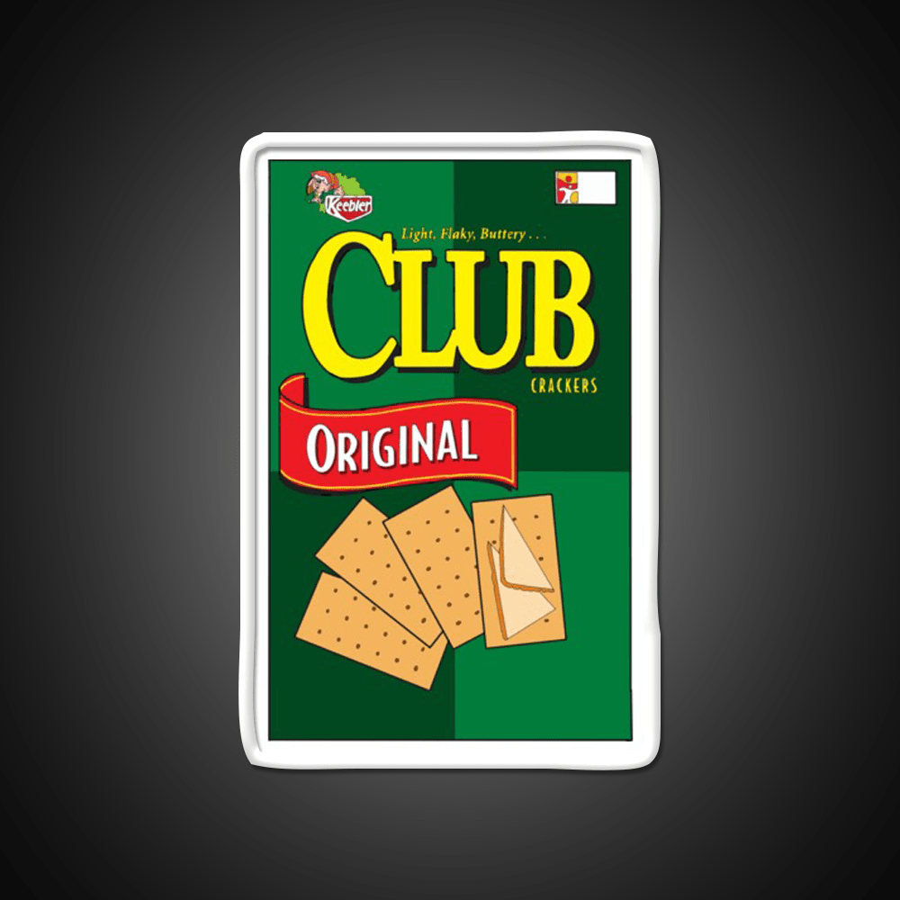 Club Cracker Box Snack Food Led Neon Sign Rgb Color - Shineneon
