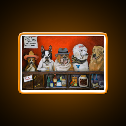 Club K9 Man Cave Bar Led Neon Sign Rgb Color