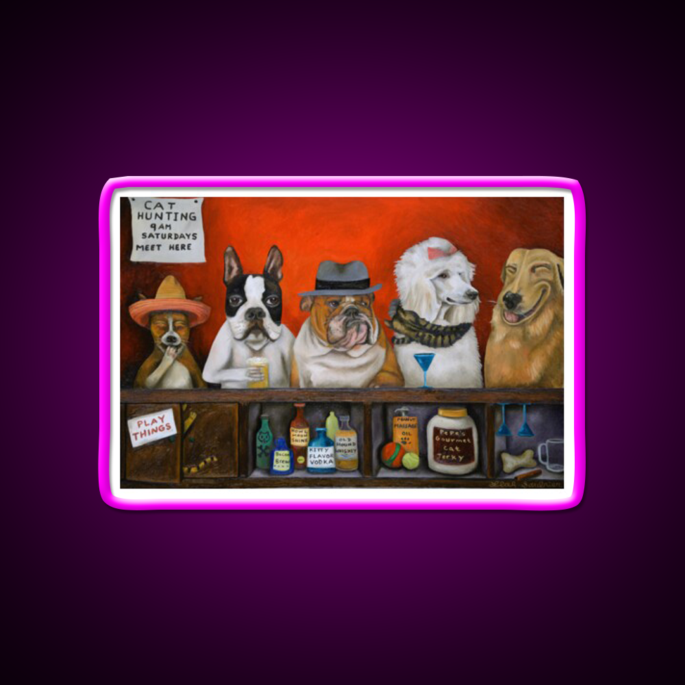 Club K9 Man Cave Bar Led Neon Sign Rgb Color