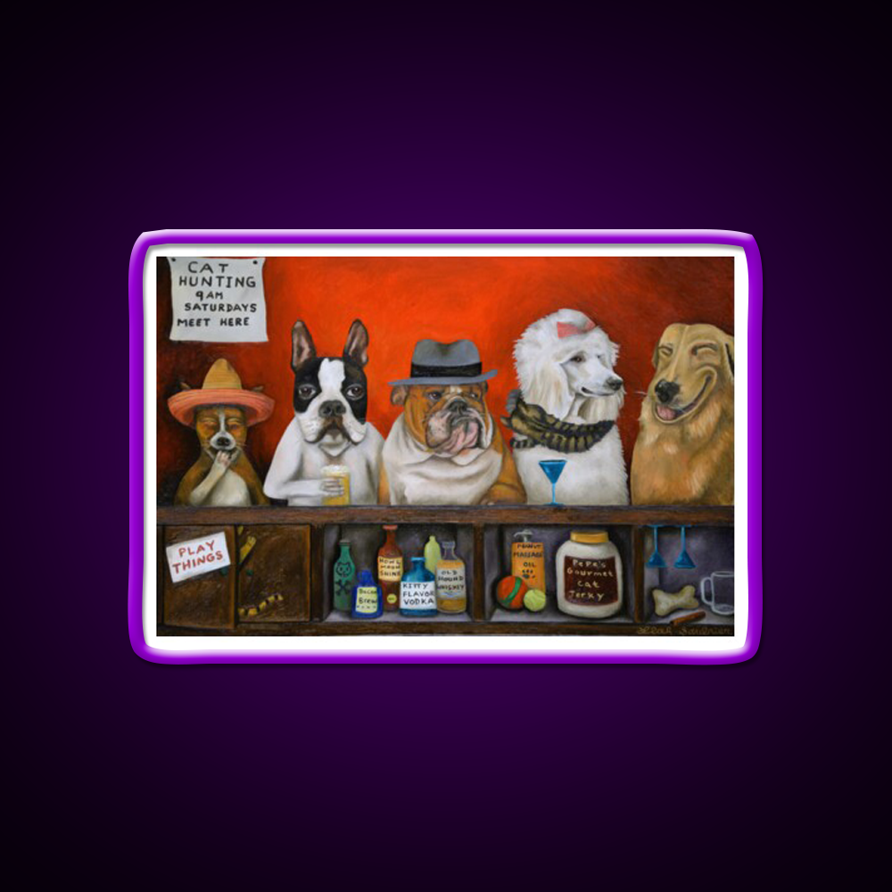 Club K9 Man Cave Bar Led Neon Sign Rgb Color