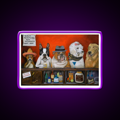 Club K9 Man Cave Bar Led Neon Sign Rgb Color