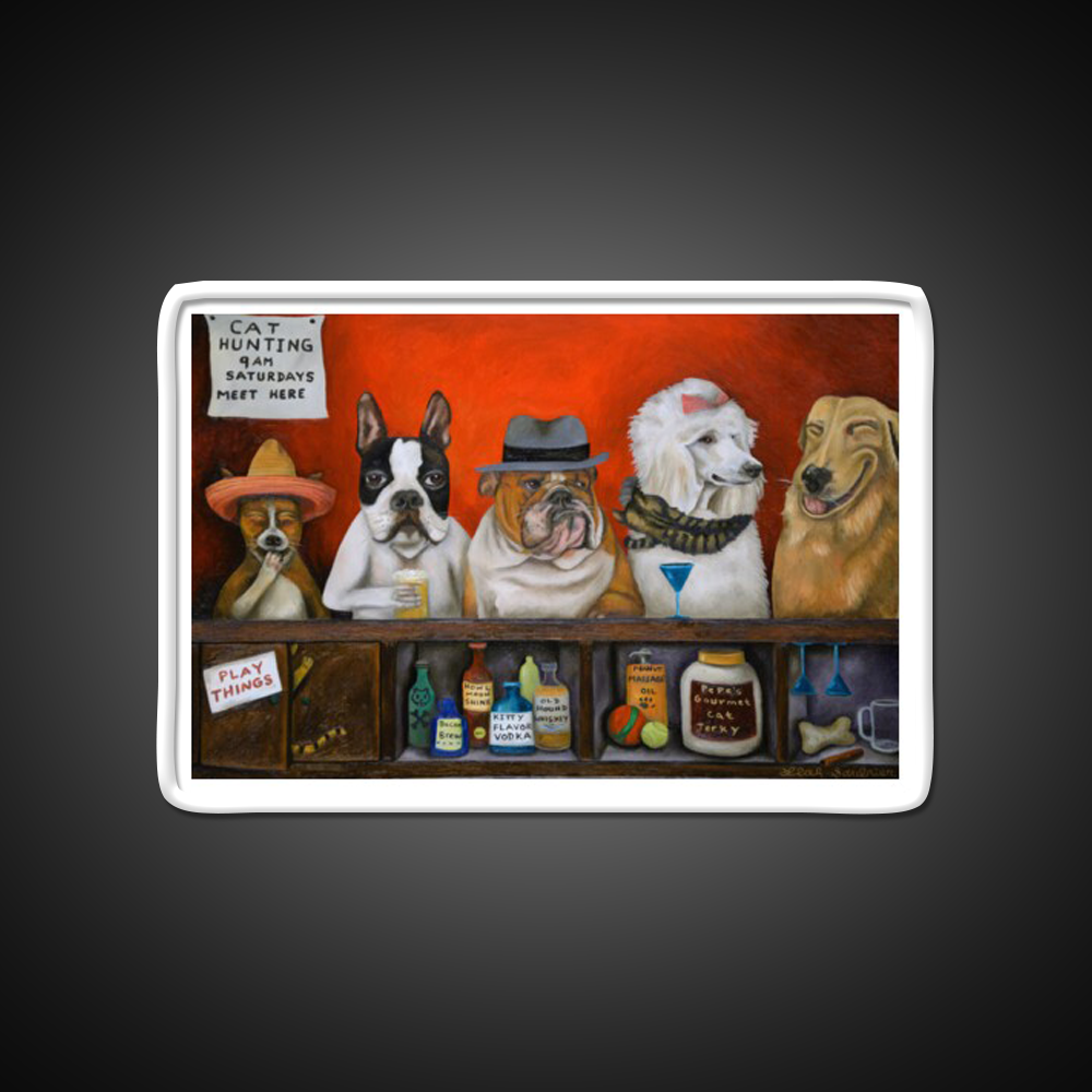 Club K9 Man Cave Bar Led Neon Sign Rgb Color