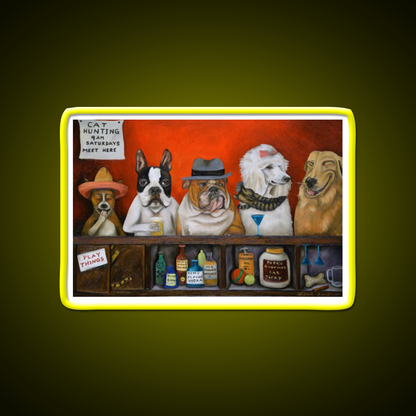 Club K9 Man Cave Bar Led Neon Sign Rgb Color