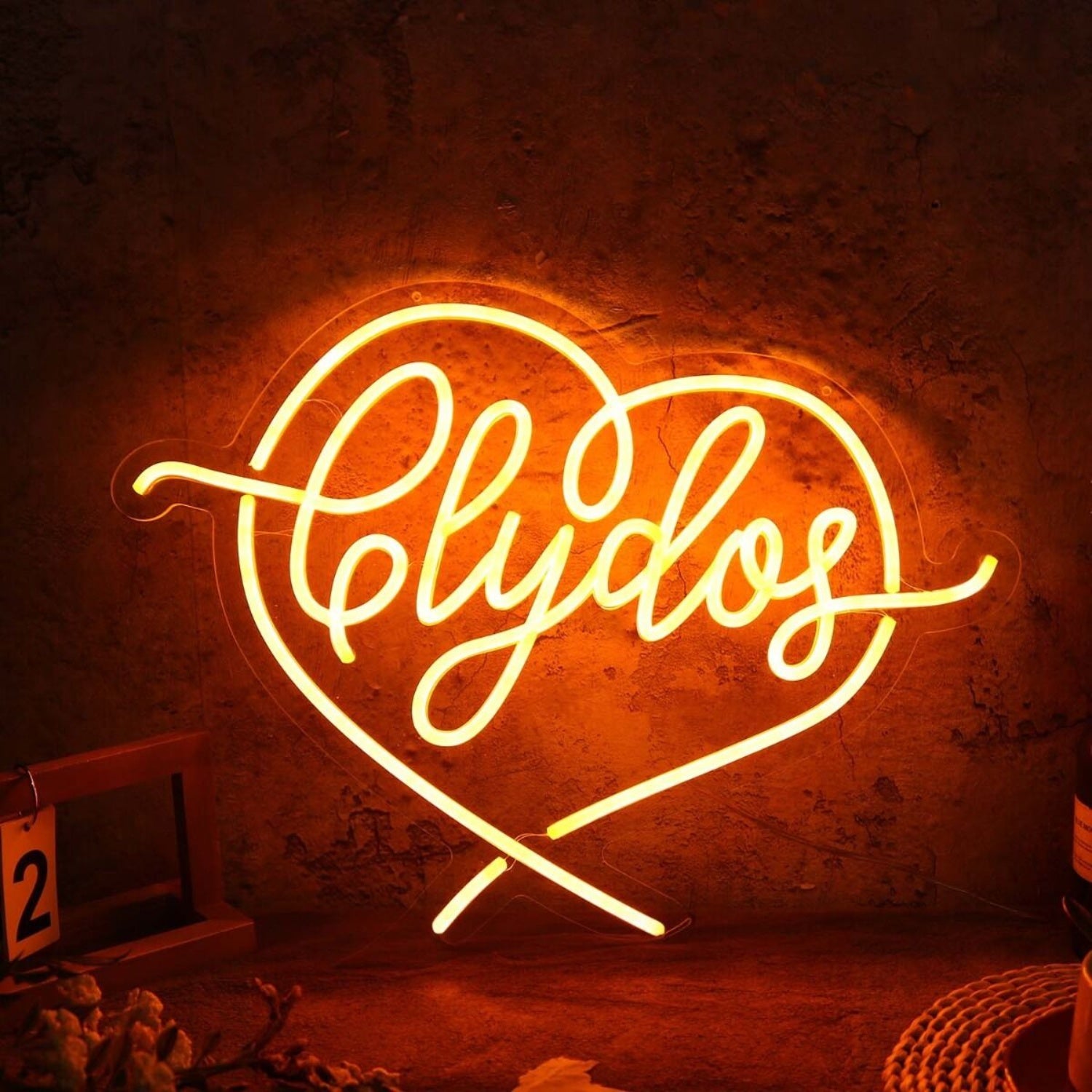 Clydos Orange Neon Sign | Shineneon
