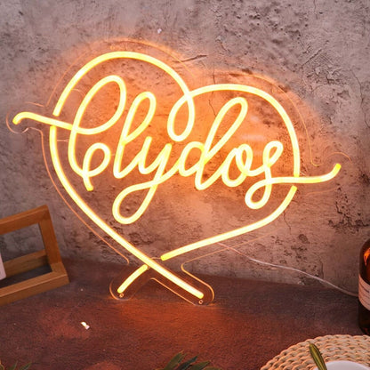 Clydos Orange Neon Sign | Shineneon