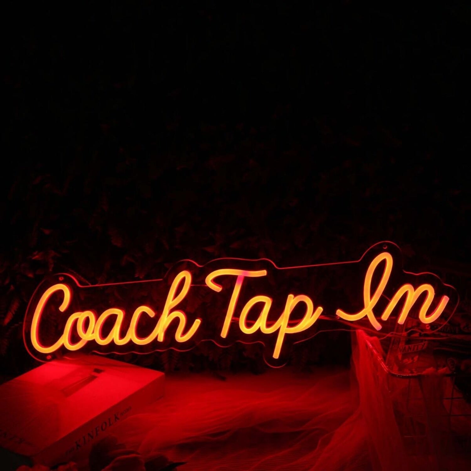 Coach Tap Em Orange Led Neon Sign - Shineneon