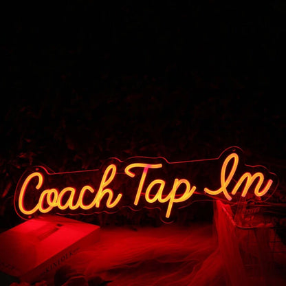 Coach Tap Em Orange Led Neon Sign - Shineneon