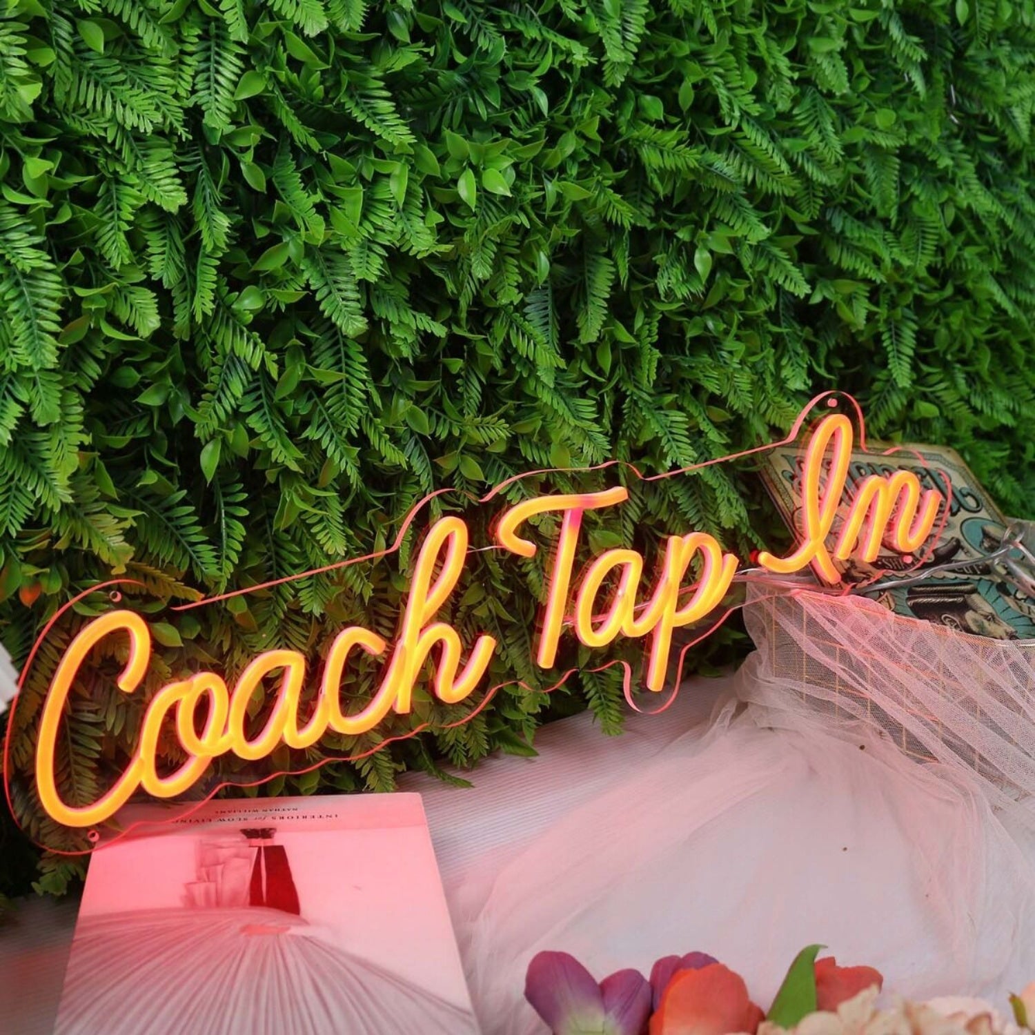 Coach Tap Em Orange Led Neon Sign - Shineneon