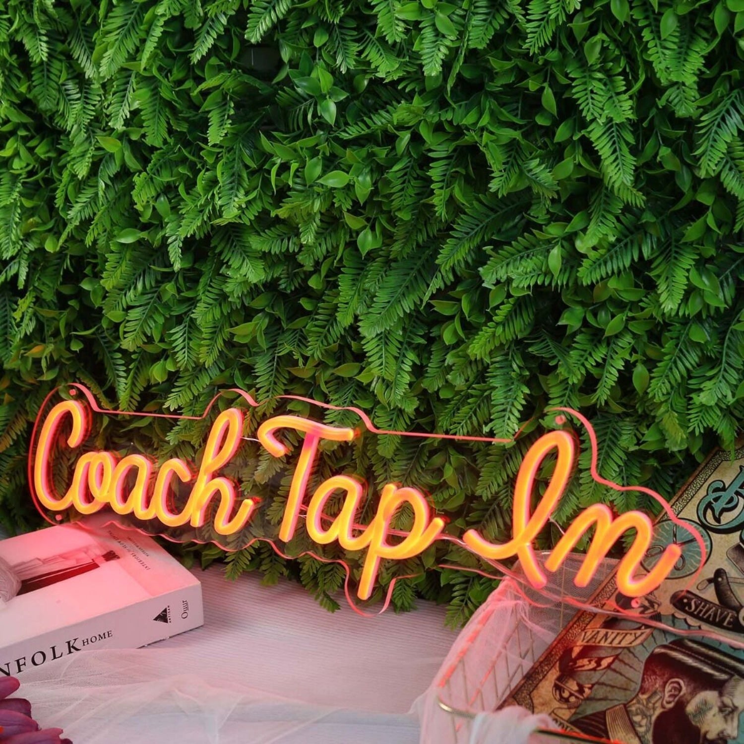 Coach Tap Em Orange Led Neon Sign - Shineneon