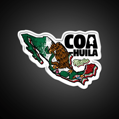 Coahuila Map Of Mexico Party Drink Tequila Led Neon Sign Rgb Color - Shineneon