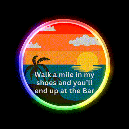 Coastal Bar Life Man Cave Bar Led Neon Sign