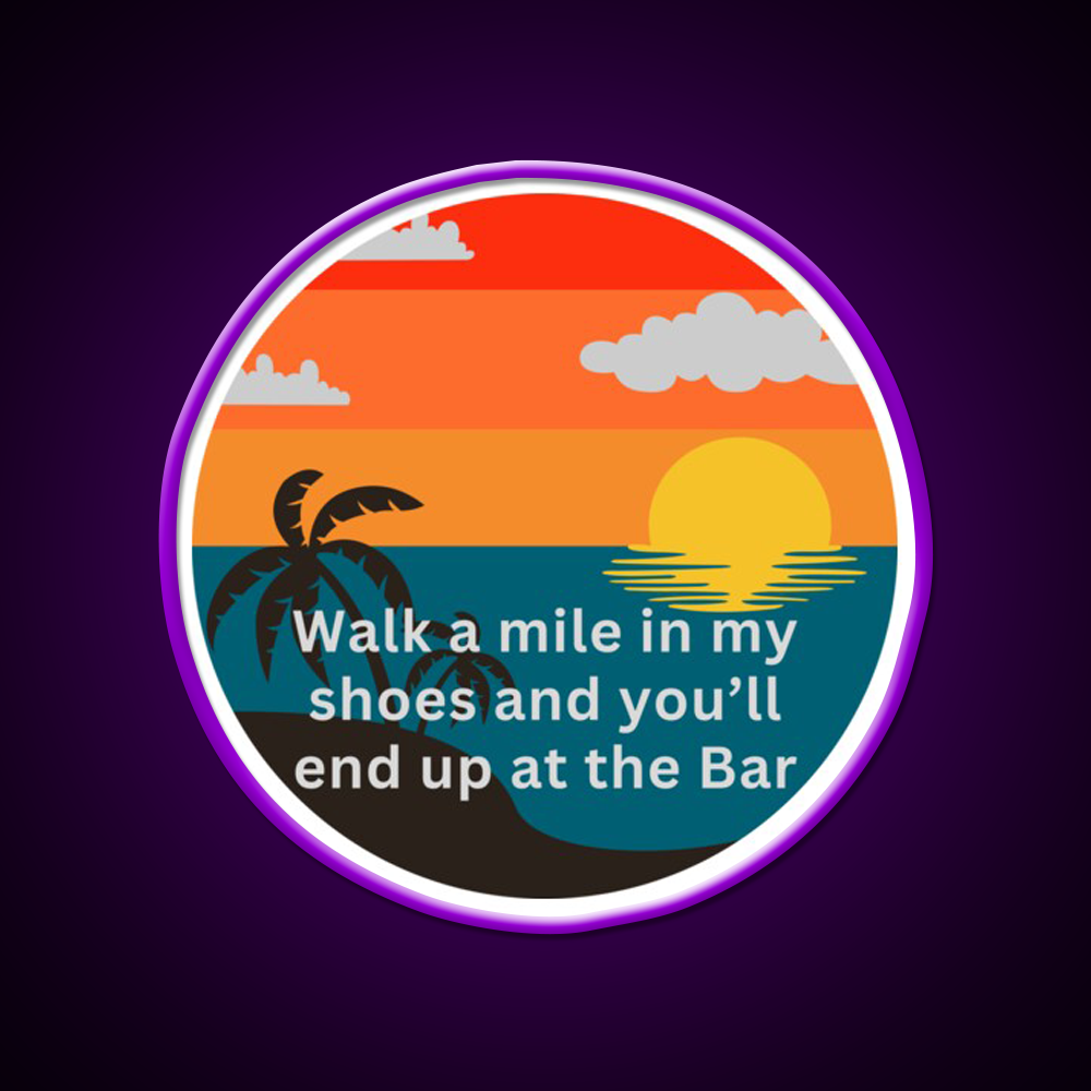 Coastal Bar Life Man Cave Bar Led Neon Sign