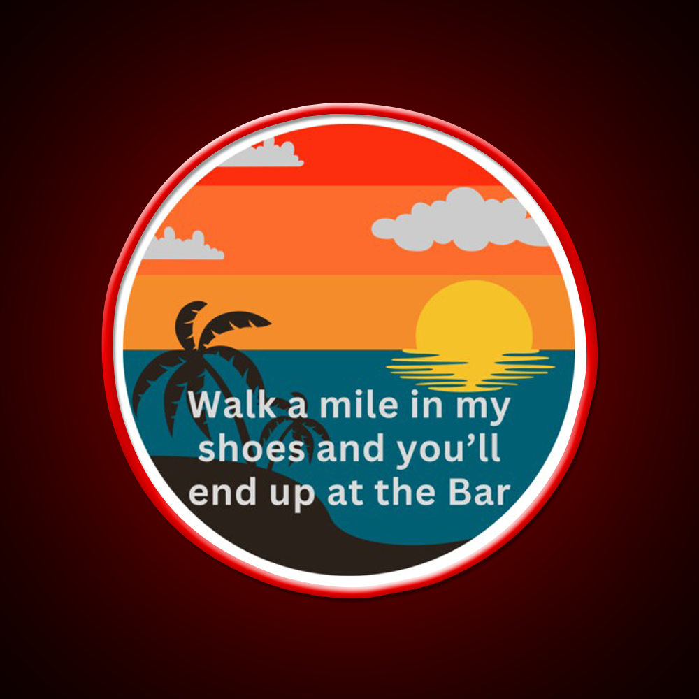 Coastal Bar Life Man Cave Bar Led Neon Sign