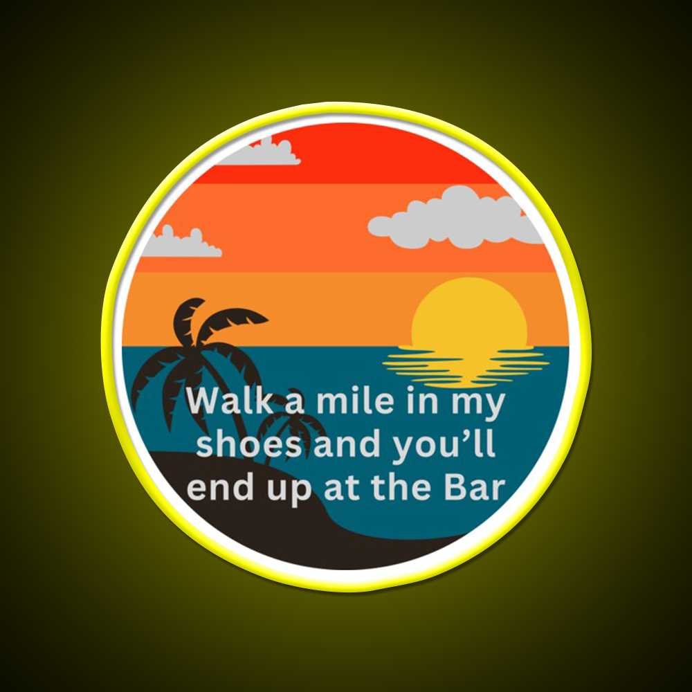 Coastal Bar Life Man Cave Bar Led Neon Sign