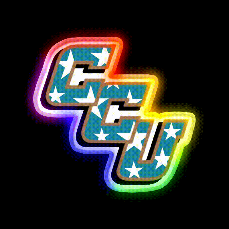 Coastal Carolina Stars Beer Bar Decor Led Neon Sign Rgb Color - LED neon sign close-up detail