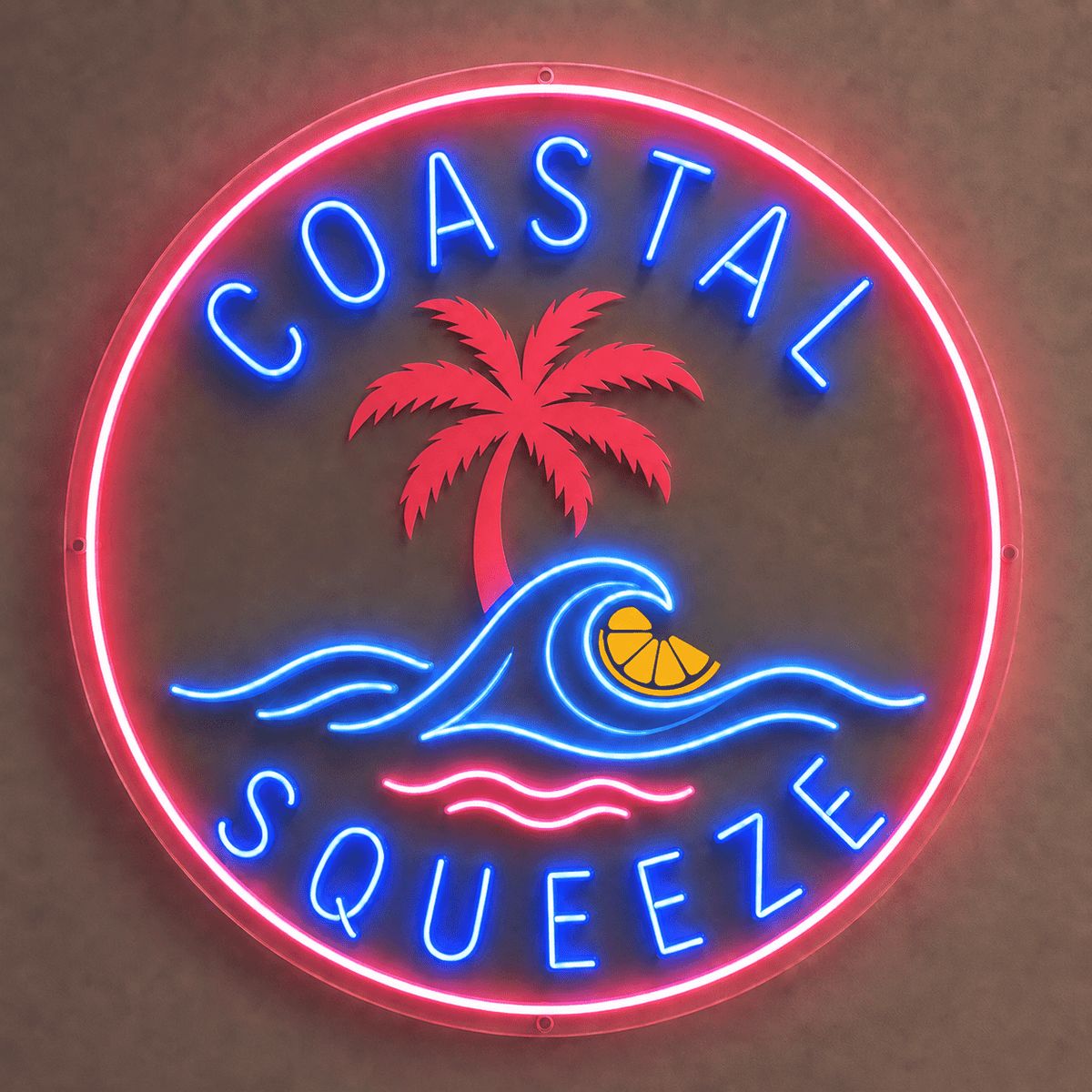 COASTAL SQUEEZE Custom LED Neon Sign - Shineneon
