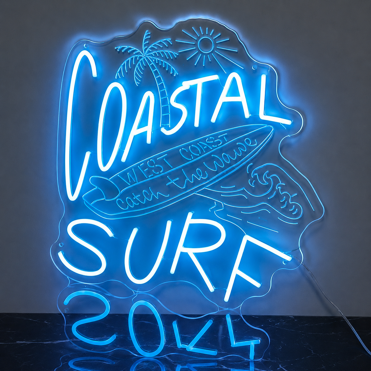 Coastal Surf Soak LED Neon Sign - 01 Original Product Image