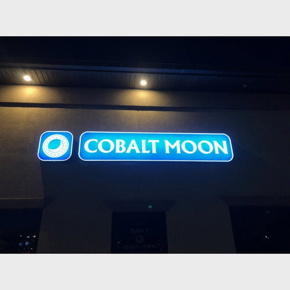 Cobalt Moon 3D Frontlit Channel Letters Led Light Sign - Shineneon